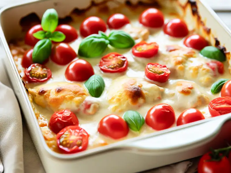 Sahne-Mozzarella-Hähnchen 